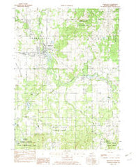 Middleville Michigan Historical topographic map, 1:24000 scale, 7.5 X 7.5 Minute, Year 1982