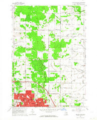 Midland North Michigan Historical topographic map, 1:24000 scale, 7.5 X 7.5 Minute, Year 1962