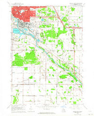 Midland South Michigan Historical topographic map, 1:24000 scale, 7.5 X 7.5 Minute, Year 1962
