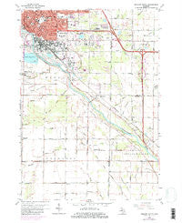 Midland South Michigan Historical topographic map, 1:24000 scale, 7.5 X 7.5 Minute, Year 1962