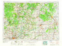 Midland Michigan Historical topographic map, 1:250000 scale, 1 X 2 Degree, Year 1966