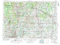 Midland Michigan Historical topographic map, 1:250000 scale, 1 X 2 Degree, Year 1954