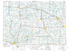 Midland Michigan Historical topographic map, 1:250000 scale, 1 X 2 Degree, Year 1954
