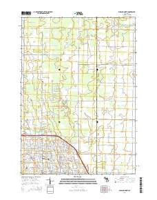 Midland North Michigan Historical topographic map, 1:24000 scale, 7.5 X 7.5 Minute, Year 2014