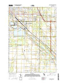 Midland South Michigan Historical topographic map, 1:24000 scale, 7.5 X 7.5 Minute, Year 2014