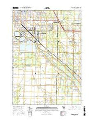 Midland South Michigan Current topographic map, 1:24000 scale, 7.5 X 7.5 Minute, Year 2016