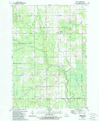 Mikado Michigan Historical topographic map, 1:24000 scale, 7.5 X 7.5 Minute, Year 1989