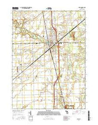 Milan Michigan Current topographic map, 1:24000 scale, 7.5 X 7.5 Minute, Year 2017