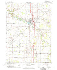 Milan Michigan Historical topographic map, 1:24000 scale, 7.5 X 7.5 Minute, Year 1967