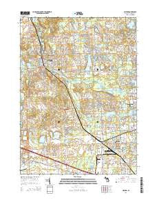 Milford Michigan Historical topographic map, 1:24000 scale, 7.5 X 7.5 Minute, Year 2014