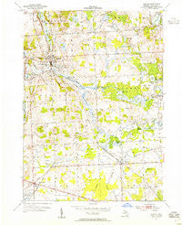 Milford Michigan Historical topographic map, 1:24000 scale, 7.5 X 7.5 Minute, Year 1954