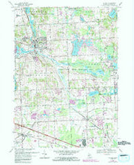 Milford Michigan Historical topographic map, 1:24000 scale, 7.5 X 7.5 Minute, Year 1969