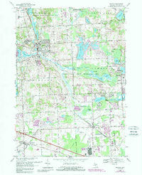 Milford Michigan Historical topographic map, 1:24000 scale, 7.5 X 7.5 Minute, Year 1969