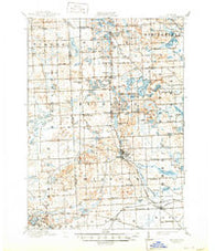 Milford Michigan Historical topographic map, 1:62500 scale, 15 X 15 Minute, Year 1909