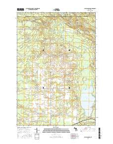 Millecoquins Michigan Current topographic map, 1:24000 scale, 7.5 X 7.5 Minute, Year 2017