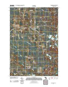 Millersburg Michigan Historical topographic map, 1:24000 scale, 7.5 X 7.5 Minute, Year 2011