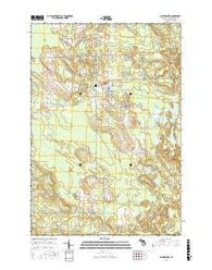 Millersburg Michigan Current topographic map, 1:24000 scale, 7.5 X 7.5 Minute, Year 2017