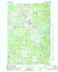 Millersburg Michigan Historical topographic map, 1:24000 scale, 7.5 X 7.5 Minute, Year 1986