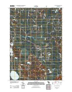 Millerton Michigan Historical topographic map, 1:24000 scale, 7.5 X 7.5 Minute, Year 2012