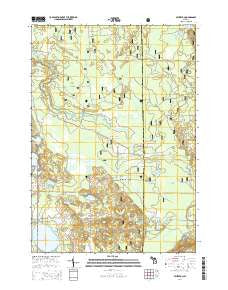 Millerton Michigan Historical topographic map, 1:24000 scale, 7.5 X 7.5 Minute, Year 2014