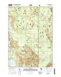 Millerton Michigan Current topographic map, 1:24000 scale, 7.5 X 7.5 Minute, Year 2017