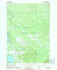 Millerton Michigan Historical topographic map, 1:24000 scale, 7.5 X 7.5 Minute, Year 1987