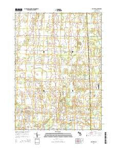 Millville Michigan Historical topographic map, 1:24000 scale, 7.5 X 7.5 Minute, Year 2014