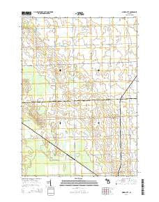 Minden City Michigan Historical topographic map, 1:24000 scale, 7.5 X 7.5 Minute, Year 2014