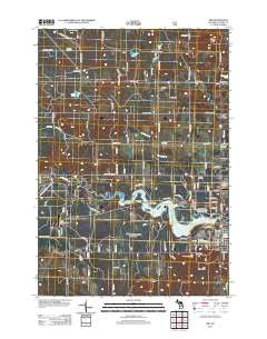 Mio Michigan Historical topographic map, 1:24000 scale, 7.5 X 7.5 Minute, Year 2012