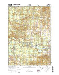Mio Michigan Historical topographic map, 1:24000 scale, 7.5 X 7.5 Minute, Year 2014