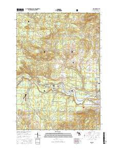 Mio Michigan Current topographic map, 1:24000 scale, 7.5 X 7.5 Minute, Year 2017