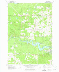 Mio Michigan Historical topographic map, 1:24000 scale, 7.5 X 7.5 Minute, Year 1972
