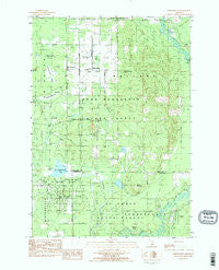 Moddersville Michigan Historical topographic map, 1:25000 scale, 7.5 X 7.5 Minute, Year 1983