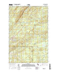 Mohawk Michigan Current topographic map, 1:24000 scale, 7.5 X 7.5 Minute, Year 2017