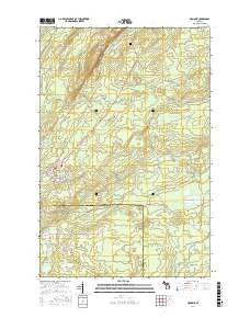 Mohawk Michigan Current topographic map, 1:24000 scale, 7.5 X 7.5 Minute, Year 2017