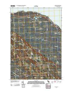 Moltke Michigan Historical topographic map, 1:24000 scale, 7.5 X 7.5 Minute, Year 2011