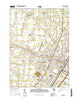 Monroe Michigan Current topographic map, 1:24000 scale, 7.5 X 7.5 Minute, Year 2016