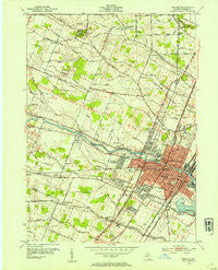 Monroe Michigan Historical topographic map, 1:24000 scale, 7.5 X 7.5 Minute, Year 1952