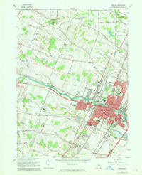 Monroe Michigan Historical topographic map, 1:24000 scale, 7.5 X 7.5 Minute, Year 1967