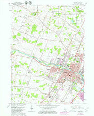 Monroe Michigan Historical topographic map, 1:24000 scale, 7.5 X 7.5 Minute, Year 1967