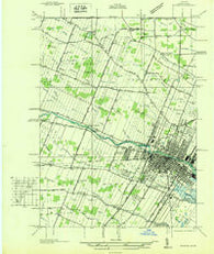 Monroe Michigan Historical topographic map, 1:31680 scale, 7.5 X 7.5 Minute, Year 1927