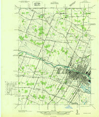 Monroe Michigan Historical topographic map, 1:31680 scale, 7.5 X 7.5 Minute, Year 1927