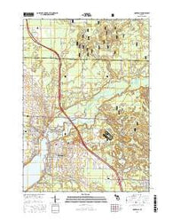 Montague Michigan Current topographic map, 1:24000 scale, 7.5 X 7.5 Minute, Year 2017
