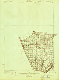 Montague Michigan Historical topographic map, 1:48000 scale, 15 X 15 Minute, Year 1929