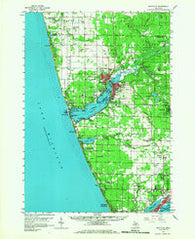 Montague Michigan Historical topographic map, 1:62500 scale, 15 X 15 Minute, Year 1959