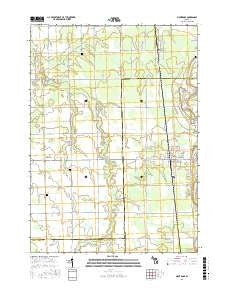 Montrose Michigan Current topographic map, 1:24000 scale, 7.5 X 7.5 Minute, Year 2017