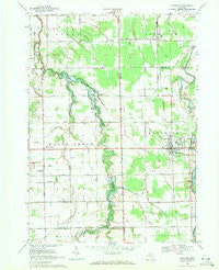 Montrose Michigan Historical topographic map, 1:24000 scale, 7.5 X 7.5 Minute, Year 1969