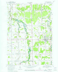 Montrose Michigan Historical topographic map, 1:24000 scale, 7.5 X 7.5 Minute, Year 1969