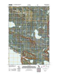 Moran Michigan Historical topographic map, 1:24000 scale, 7.5 X 7.5 Minute, Year 2011