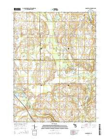 Mosherville Michigan Historical topographic map, 1:24000 scale, 7.5 X 7.5 Minute, Year 2014